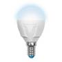 Лампа светодиодная диммируемая Uniel E14 6W 4500K матовая LED-G45-6W/NW/E14/FR/DIM PLP01WH UL-00000692